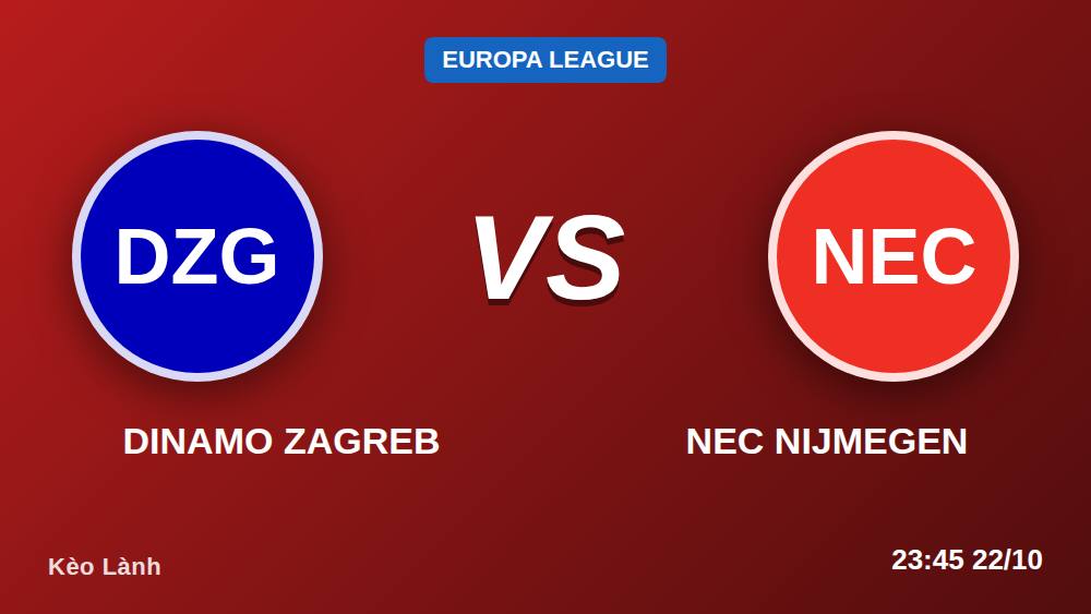 Dinamo Zagreb vs NEC: Chuyên gia bóc tách kèo -175 tại Maksimir